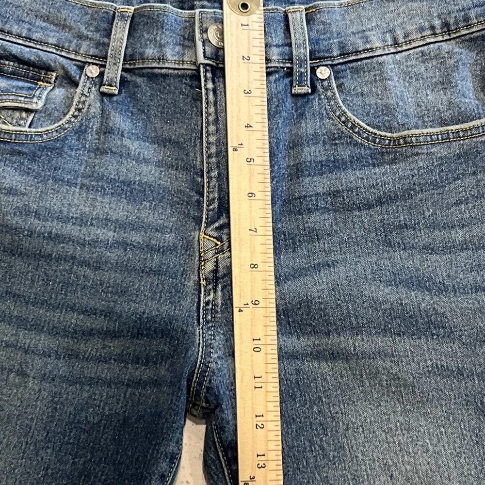 True Religion Jeans Mens 34X31 Blue Denim Rocco Snap‎ Flap Relaxed Skinny NWT